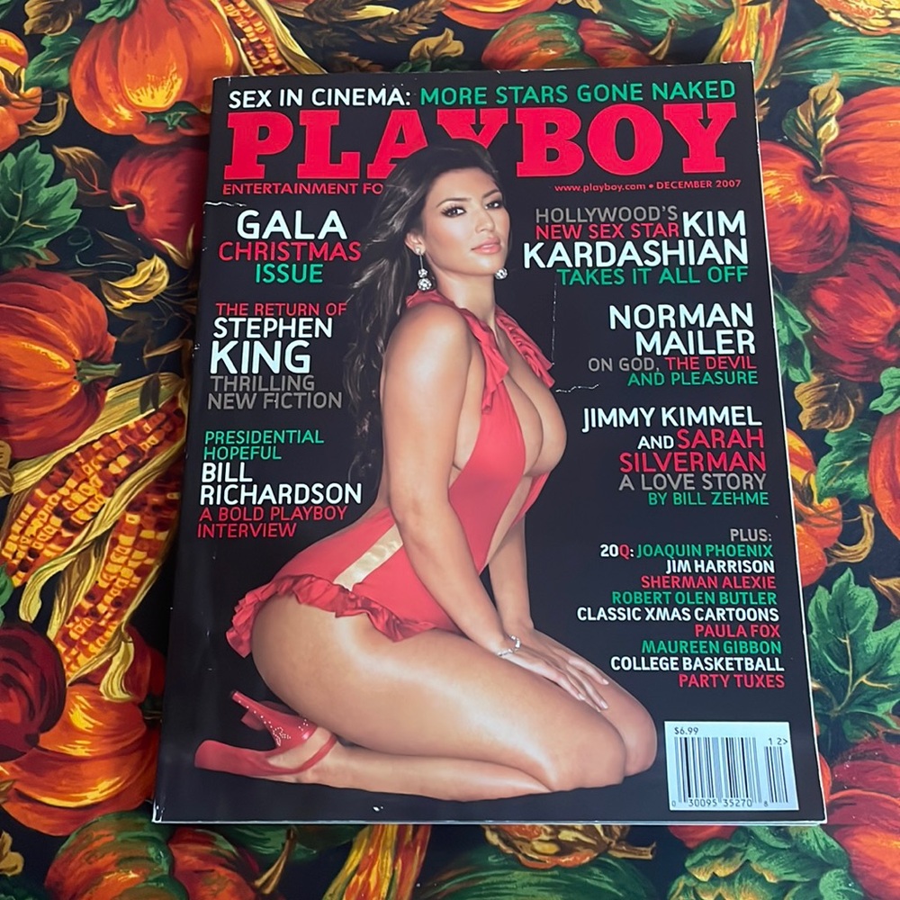 Playboy Kim Kardashian 2007 DEC Issue.